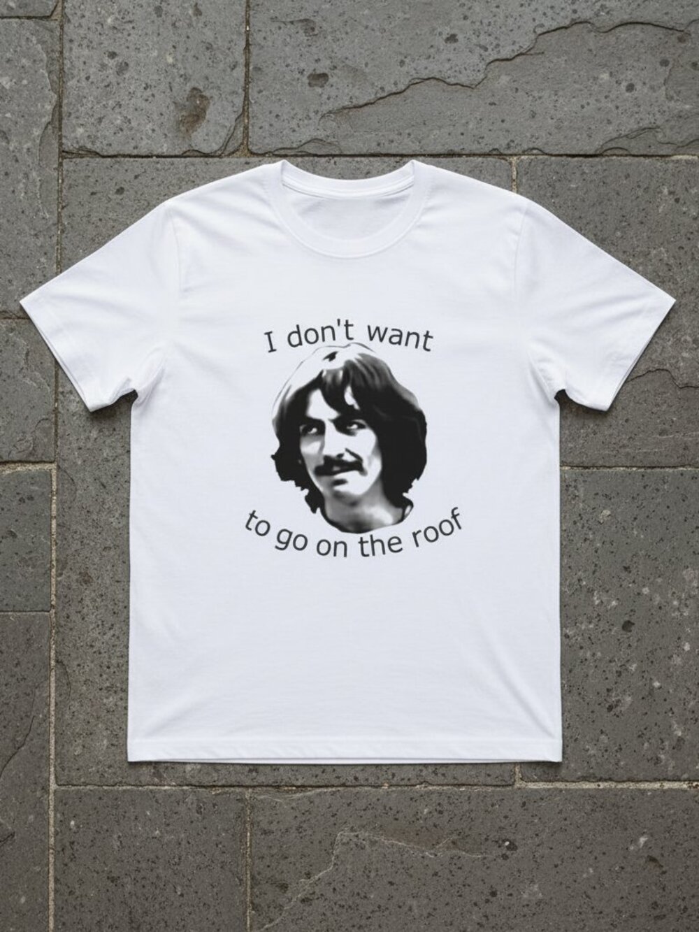 George Harrison Quote Retro Beatles Era Music Fan